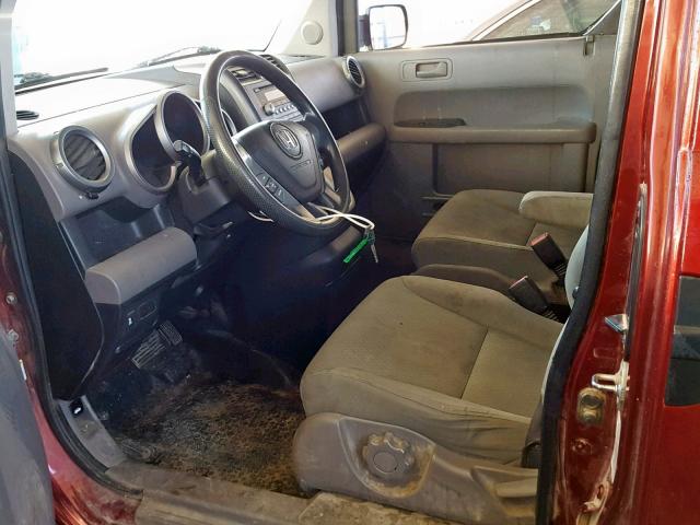 5J6YH28749L000131 - 2009 HONDA ELEMENT EX RED photo 5