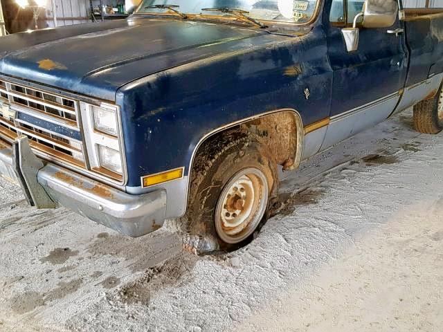 1GCGC24M7FS100902 - 1985 CHEVROLET C20 BLUE photo 10