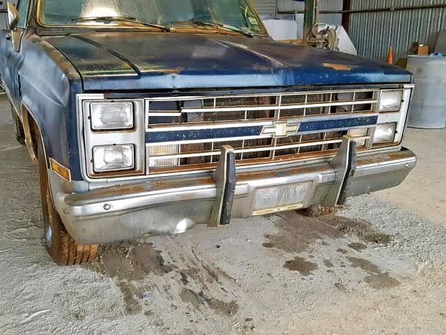 1GCGC24M7FS100902 - 1985 CHEVROLET C20 BLUE photo 9