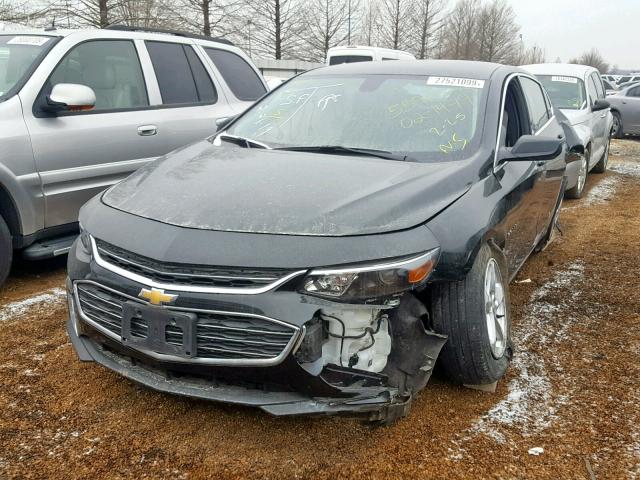 1G1ZB5ST3HF290791 - 2017 CHEVROLET MALIBU LS BLACK photo 2