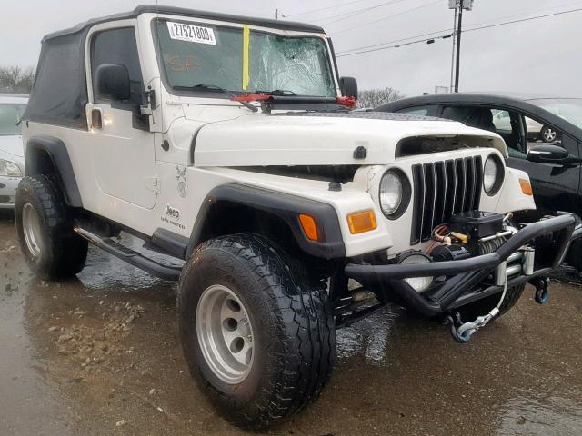 1J4FA44S76P751648 - 2006 JEEP WRANGLER / WHITE photo 1