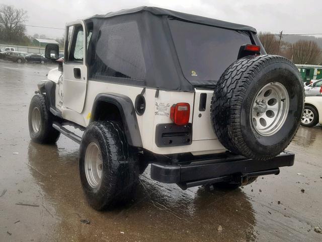 1J4FA44S76P751648 - 2006 JEEP WRANGLER / WHITE photo 3