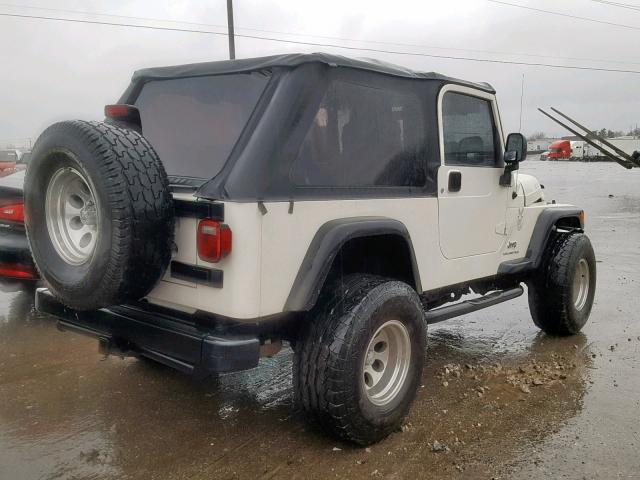 1J4FA44S76P751648 - 2006 JEEP WRANGLER / WHITE photo 4