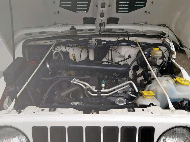 1J4FA44S76P751648 - 2006 JEEP WRANGLER / WHITE photo 7