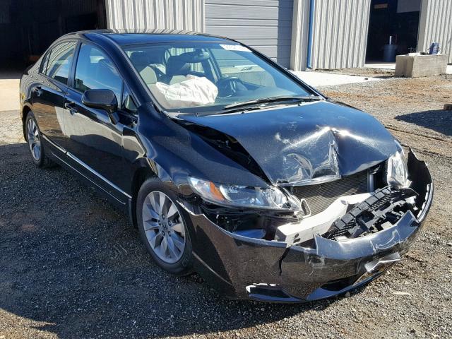 2HGFA16929H518284 - 2009 HONDA CIVIC EXL BLACK photo 1