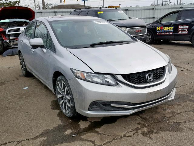 19XFB2F9XEE046777 - 2014 HONDA CIVIC EXL SILVER photo 1