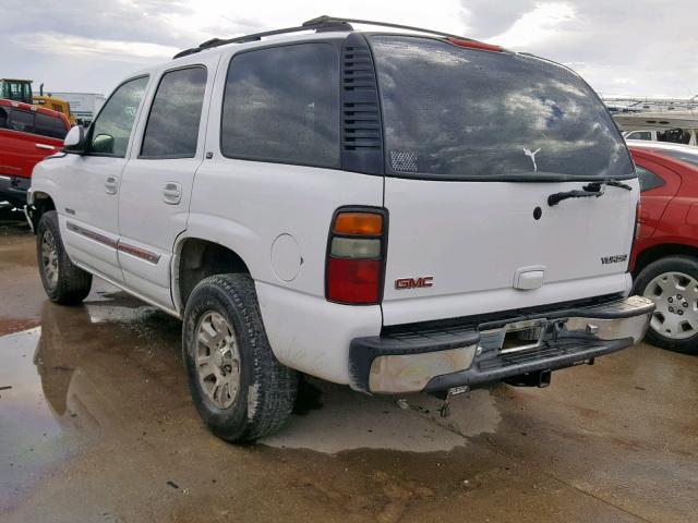 1GKEC13VX4R316926 - 2004 GMC YUKON WHITE photo 3