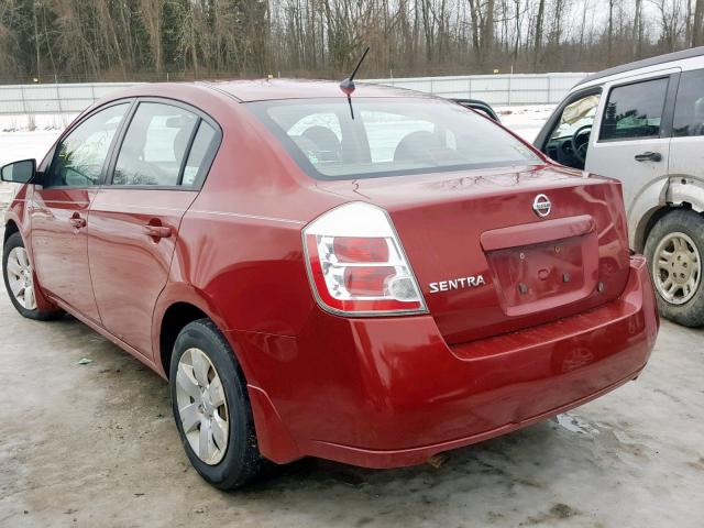 3N1AB61E58L749521 - 2008 NISSAN SENTRA 2.0 RED photo 3