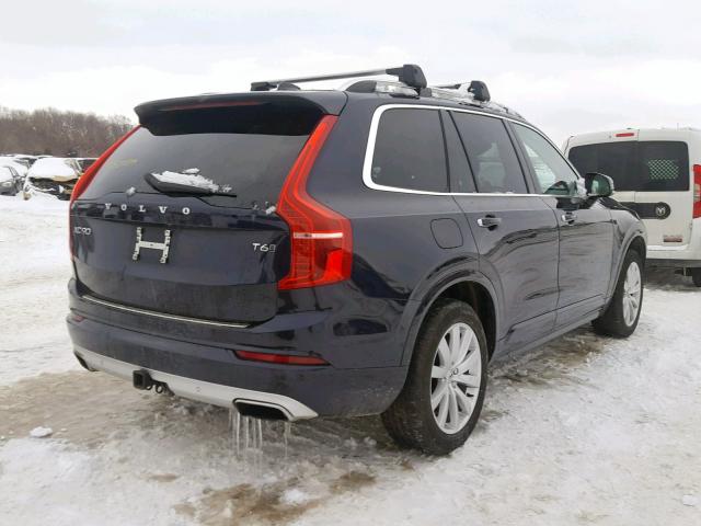 YV4A22PK1H1129773 - 2017 VOLVO XC90 T6 BLUE photo 4