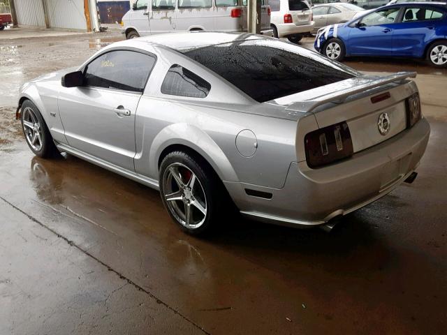 1ZVFT82H075314079 - 2007 FORD MUSTANG GT SILVER photo 3