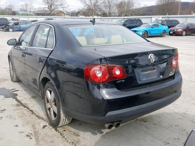 3VWRM71K48M042200 - 2008 VOLKSWAGEN JETTA SE BLACK photo 3