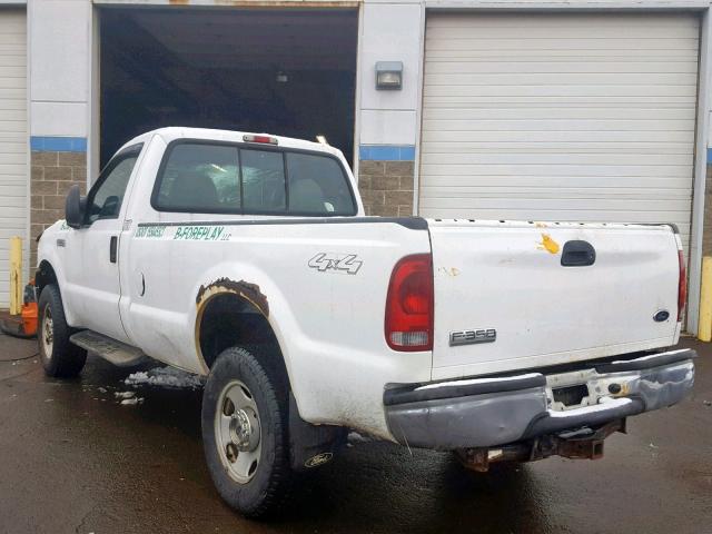 1FTWF31505EB41617 - 2005 FORD F350 SRW S WHITE photo 3