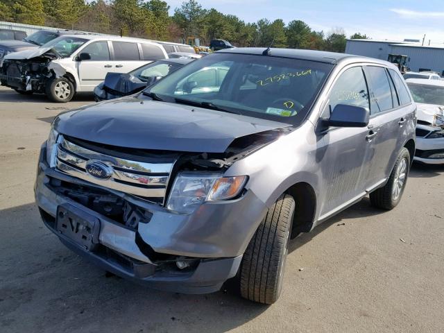 2FMDK4JC0ABA12348 - 2010 FORD EDGE SEL GRAY photo 2