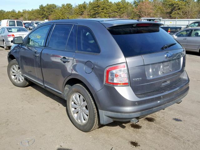 2FMDK4JC0ABA12348 - 2010 FORD EDGE SEL GRAY photo 3