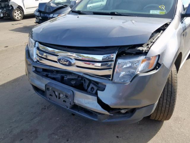 2FMDK4JC0ABA12348 - 2010 FORD EDGE SEL GRAY photo 9