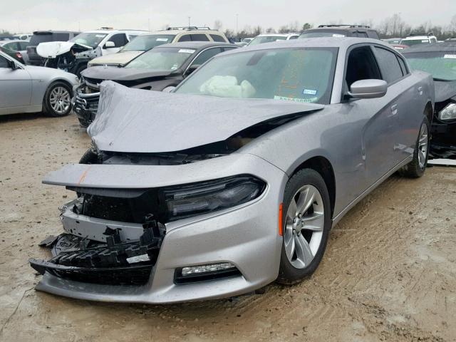 2C3CDXHG6GH257735 - 2016 DODGE CHARGER SX GRAY photo 2