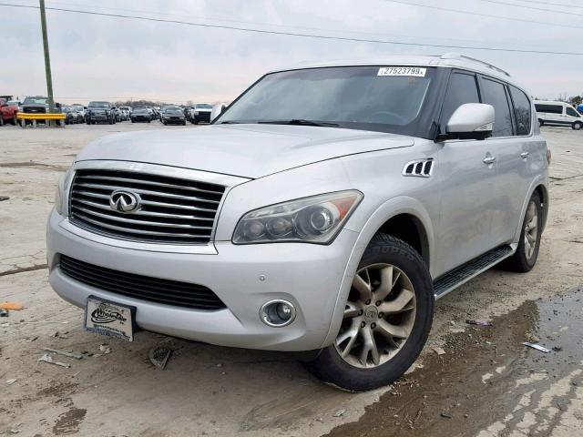 JN8AZ2NE3B9006162 - 2011 INFINITI QX56 SILVER photo 2