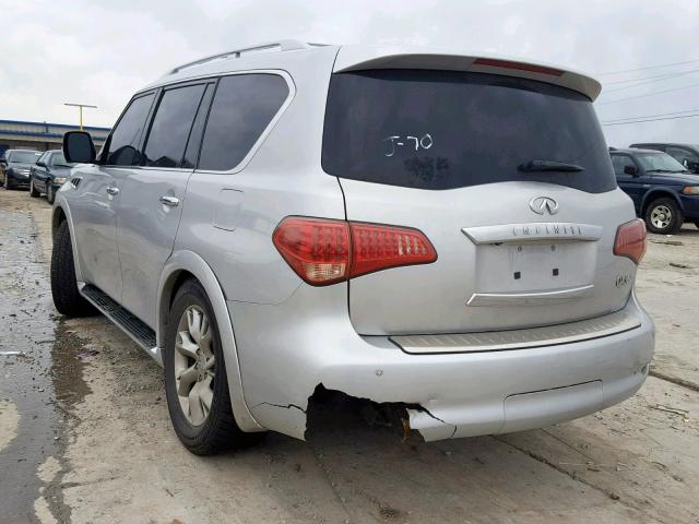 JN8AZ2NE3B9006162 - 2011 INFINITI QX56 SILVER photo 3