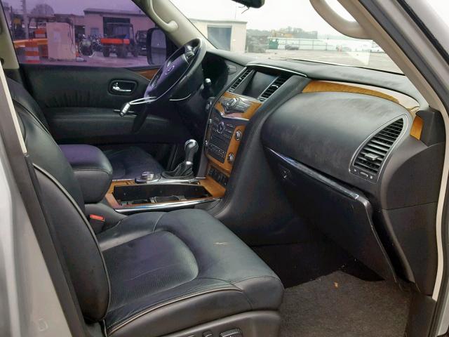 JN8AZ2NE3B9006162 - 2011 INFINITI QX56 SILVER photo 5