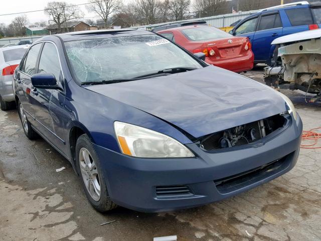 1HGCM56886A103733 - 2006 HONDA ACCORD EX BLUE photo 1