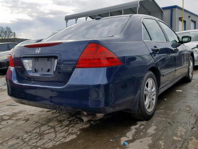 1HGCM56886A103733 - 2006 HONDA ACCORD EX BLUE photo 4