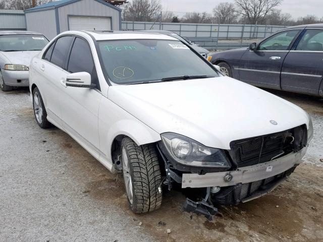 WDDGF4HB7EA959834 - 2014 MERCEDES-BENZ C 250 WHITE photo 1