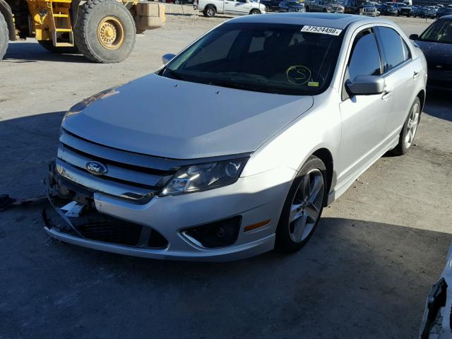 3FAHP0KC5BR317982 - 2011 FORD FUSION SPO SILVER photo 2