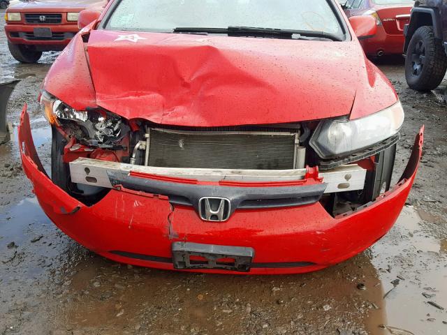 2HGFG11918H549479 - 2008 HONDA CIVIC EXL RED photo 9