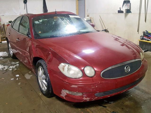 2G4WD532651237852 - 2005 BUICK LACROSSE C BURGUNDY photo 1