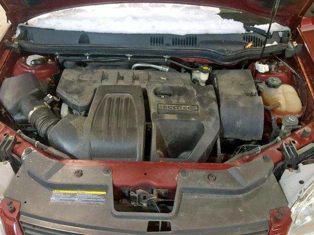 1G1A158F077168233 - 2007 CHEVROLET COBALT LT MAROON photo 7