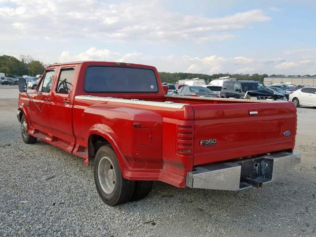 1FTJW35F1VEB44250 - 1997 FORD F350 RED photo 3