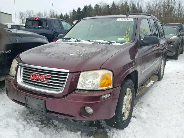 1GKDT13S772251158 - 2007 GMC ENVOY MAROON photo 2