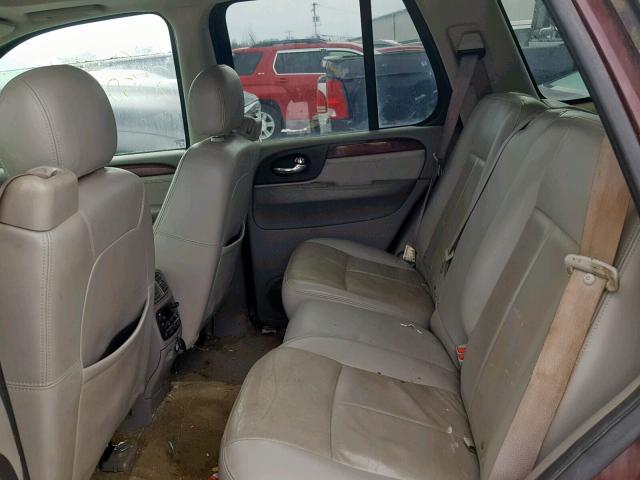 1GKDT13S772251158 - 2007 GMC ENVOY MAROON photo 6