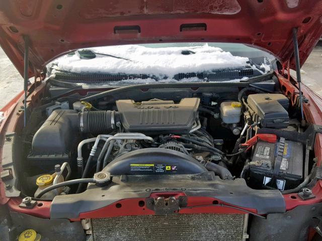 1D7RW3GP3BS636418 - 2011 DODGE DAKOTA SLT RED photo 7