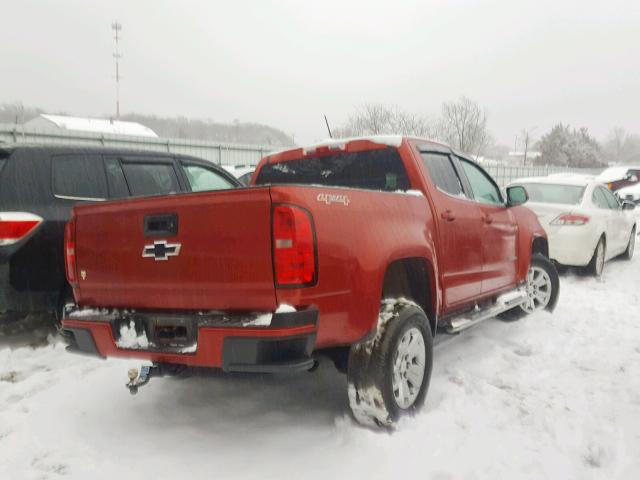 1GCGTBE37F1225300 - 2015 CHEVROLET COLORADO L BURGUNDY photo 4