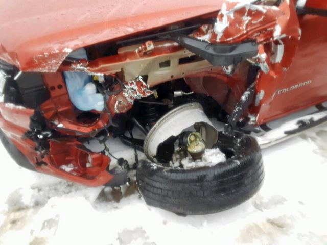 1GCGTBE37F1225300 - 2015 CHEVROLET COLORADO L BURGUNDY photo 9