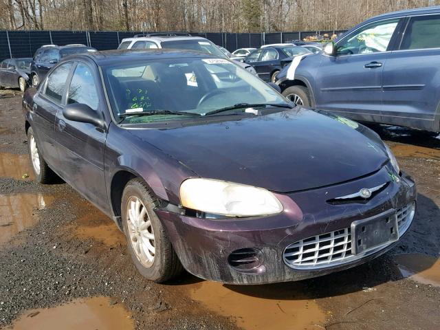 1C3EL46X23N505624 - 2003 CHRYSLER SEBRING LX BURGUNDY photo 1