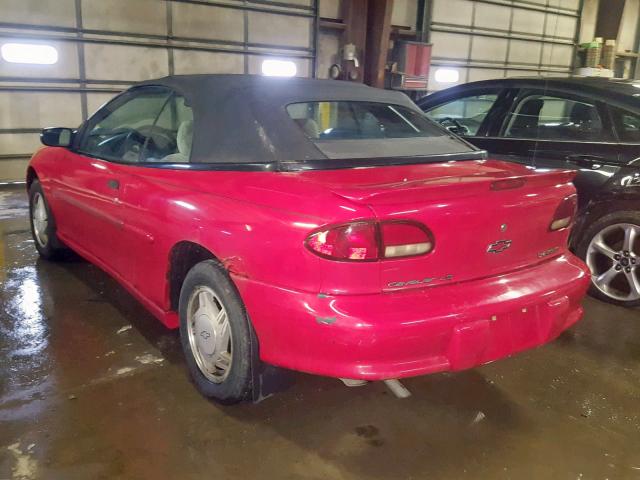 4G1JF32T0VB100081 - 1997 CHEVROLET CAVALIER L RED photo 3