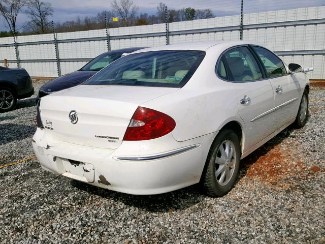 2G4WD562451275608 - 2005 BUICK LACROSSE C WHITE photo 4