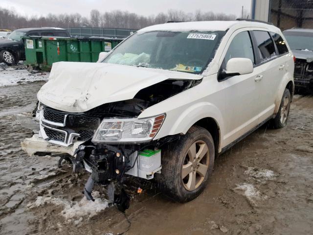 3D4PH1FG5BT567976 - 2011 DODGE JOURNEY MA WHITE photo 2