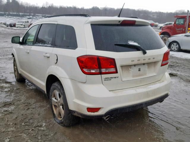 3D4PH1FG5BT567976 - 2011 DODGE JOURNEY MA WHITE photo 3