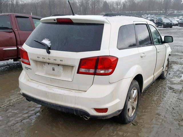 3D4PH1FG5BT567976 - 2011 DODGE JOURNEY MA WHITE photo 4