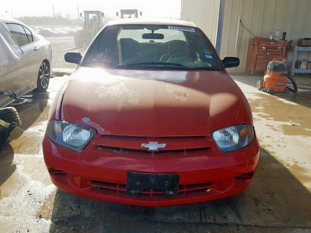 1G1JF52F857108908 - 2005 CHEVROLET CAVALIER L RED photo 9