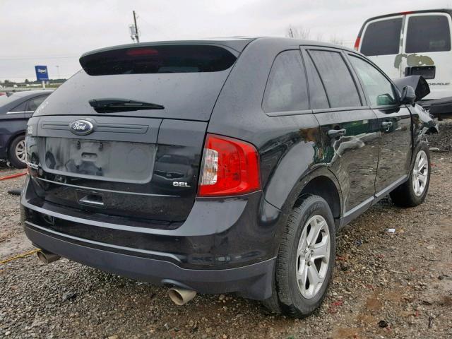 2FMDK3JC0DBA75075 - 2013 FORD EDGE SEL BLACK photo 4