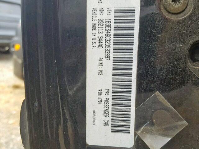 1B3ES46C32D533997 - 2002 DODGE NEON SE BLACK photo 10