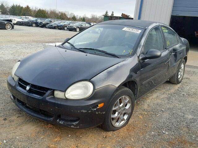 1B3ES46C32D533997 - 2002 DODGE NEON SE BLACK photo 2