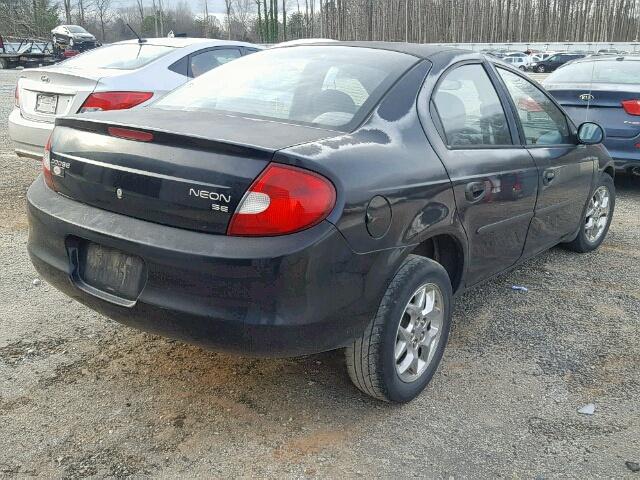 1B3ES46C32D533997 - 2002 DODGE NEON SE BLACK photo 4