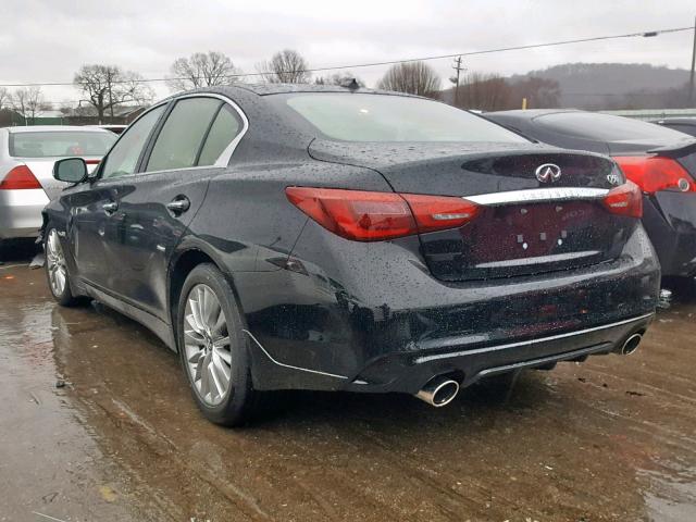 JN1EV7AP7KM512784 - 2019 INFINITI Q50 LUXE BLACK photo 3