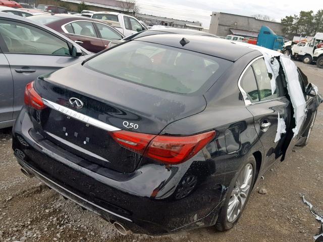 JN1EV7AP7KM512784 - 2019 INFINITI Q50 LUXE BLACK photo 4