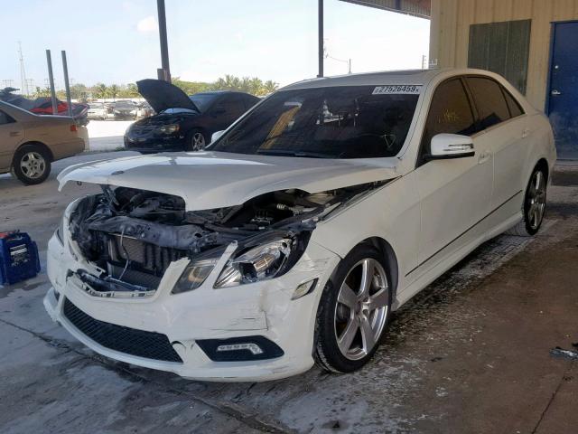 WDDHF5GB7BA437065 - 2011 MERCEDES-BENZ E 350 WHITE photo 2